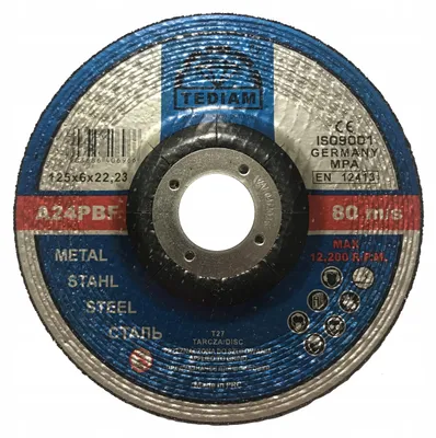 Produktbild von TEDIAM Schleifscheibe für Metall 125x6 mm A24P
