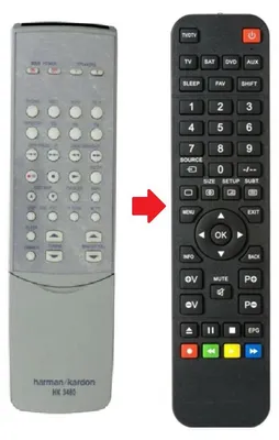 Produktbild von Ersatz Fernbedienung Harman Kardon HK3380 / HK3480