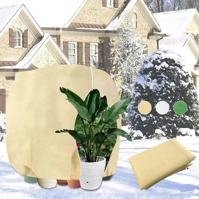 Produktbild von Famanu Pflanzenhaube 120 x 180 cm - Frostschutz mit Reißverschluss und Zugband