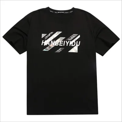 Imagen del producto de Camiseta de algodón para hombres con mangas cortas