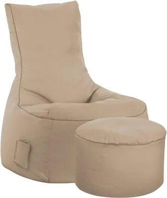 Produktbild von SITTING POINT only by MAGMA Sitzsack-Set Scuba Swing + Hocker Khaki