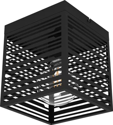 Produktbild von Eglo 900355 PIEDRITAS E27 Deckenleuchte 180x180mm Schwarz
