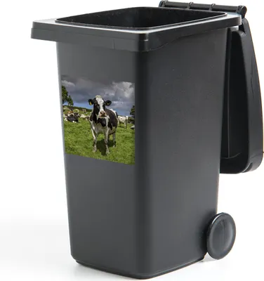 Produktbild von MuchoWow® Mülltonnenaufkleber Kühe - Tiere - Friesisch 40x40 cm - Abfall-Aufkleber - Container - für Abfallcontainer