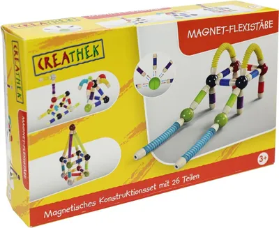 Image de Kit de construction créatif magnétique Creathek flexible, 26 pièces