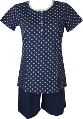 Immagine prodotto di Pigiama donna manica corta pantalone corto  collo serafino RAGNO articolo D887ND, Taglia 52, Cotone 100%