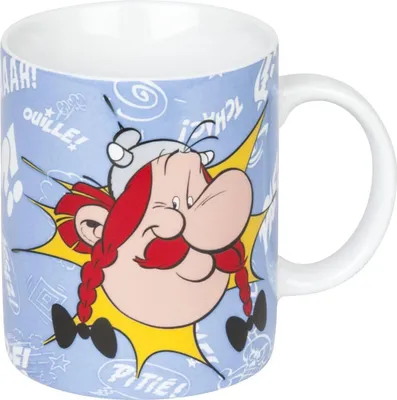 Becher Asterix - Tchoc! aus Porzellan, 330 ml, bunt