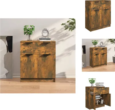 Produktbild von vidaXL Sideboard Räuchereiche 60x30x70 cm Holzwerkstoff -  Sideboards