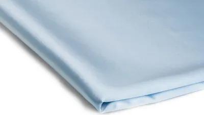 Produktbild von Satin Dünn mit Elasthan Hellblau 50 x 150 cm