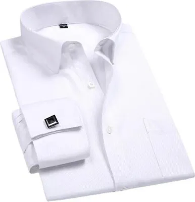 Immagine prodotto di Camicia da uomo bianca con polsini alla francese