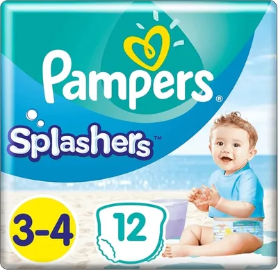 Zdjęcie produktu dla Pampers 8001090698346 Pieluszki do pywania Pampers Splashers rozmiar 3 - 4, opakowanie transportowe