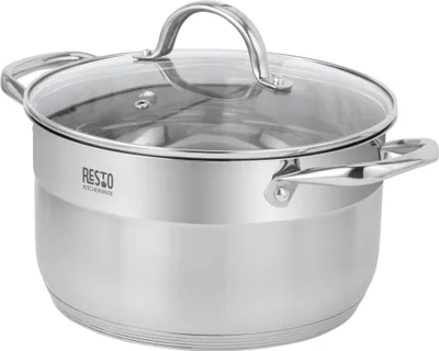 Produktbild von Resto Kasserolle 6,2 l (silber, Edelstahl, Induktionsherd, spülmaschinenfest)