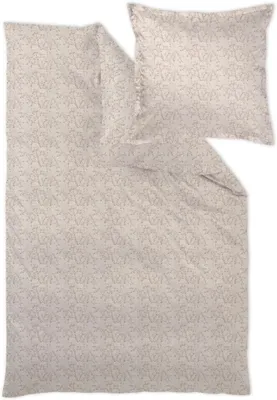 Produktbild von Curt Bauer Mako-Brokat-Damast-Bettwäsche-Garnitur Alea 9059 Farbe perlbeige Größe 135x200+80x80
