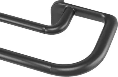Produktbild von Famanu Ausziehbare Doppel-Gardinenstange 66"-144" - Schwarz