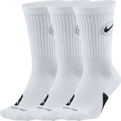 Zdjęcie produktu dla Nike U Nk Crew Everyday Bball 3Pr Biały/Czarny Xl