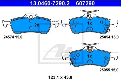 Zdjęcie produktu dla Klocki Hamulcowe Honda Tył Civic 1,4-1,8 I-Vtec/1,6-2,2 I-Dtec 12-