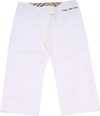 Produktbild von 1776S pantalone bimba BURBERRY cotone bianco pant trouser kid