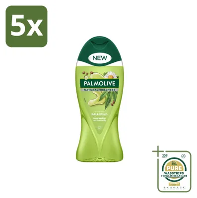 Produktbild von 5 x Palmolive Natural Wellness Douchegel Balancing - 250 ml - Vorratspackung - 5 Stücke