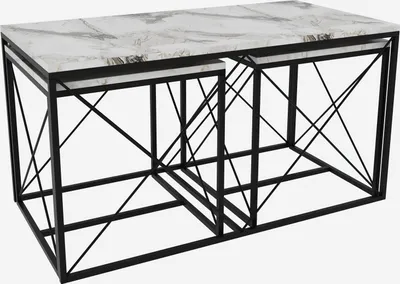 Produktbild von Skye Decor, Defne - White Marble, Couchtische, Weißer Marmor, 100 x 52 x 50 cm
