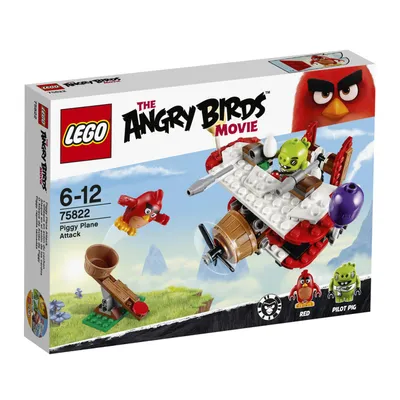The image shows the packaging of a Lego Angry Birds movie playset.