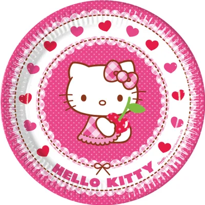 Produktbild von Hello Kitty-Teller 8 Stück 23cm