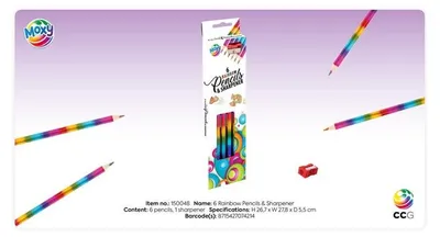 Immagine prodotto di Nassau matite colorate arcobaleno 6 pz con temperino