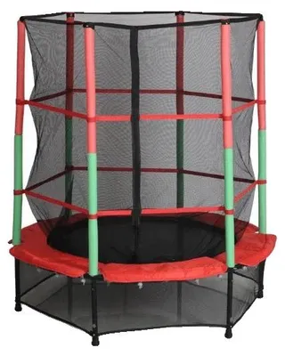 Immagine prodotto di Trampolino, rete di sicurezza, struttura resistente, rosso