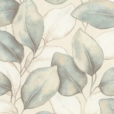Produktbild von Rasch - "Opulenza" Blattdesign Tapete, Vinyl AG4061 (10 m x 53 cm) (Blau)