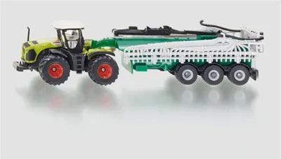 Obrázok produktu pre Siku traktor Claas Xerion so sudovým vozom; 1827
