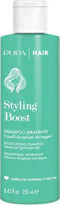 Zdjęcie produktu dla PUPA Milano Styling Boost, 250 ml, Szampon, Użytkownicy nieprofesjonalni, Kobiety, Włosy suche, Włosy normalne, Wszystkie kolory