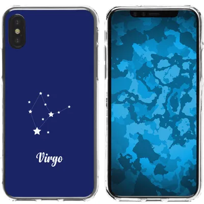 Produktbild von PhoneNatic Case kompatibel mit Apple iPhone X / XS Silikon-Hülle SternzeichenVirgo M2