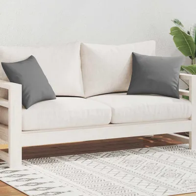 Image de vidaXL Coussin de jardin 2 pcs. 45 x 45 cm Gris