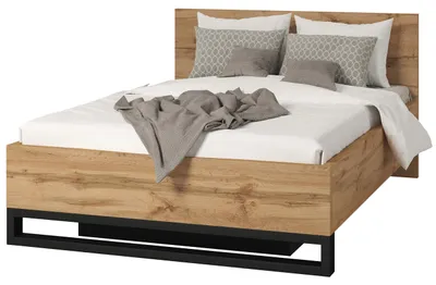 Produktbild von Bett 140x200 HELEN HL50 – Wotan Eiche