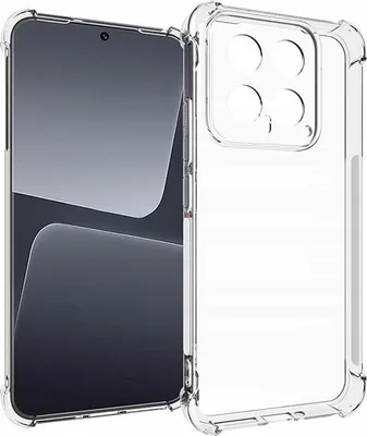 Immagine prodotto di Custodia in silicone SPACECASE Anti-shock per Xiaomi 14 Trasparente