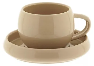 Produktbild von Lissa Bonna Biscuit Mokkatassen mit Untertellern - 12-teiliges-Set in Beige