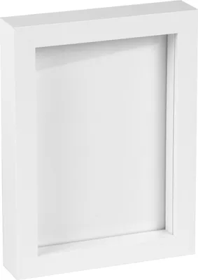 Produktbild von Weiß 5 "x 7" 3D Box Fotorahmen - stehender hängender handwerk schattenbild display - von nicola frühling