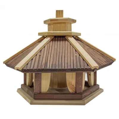 Produktbild von 4iQ Massivholz-Vogelfutterhaus SIKORKA III 39x33,5x39 cm