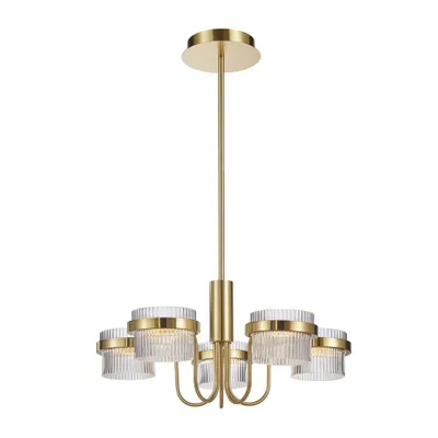 Produktbild von LED-Kronleuchter 40W TIARA PND-77362-5-40W-GD Italux