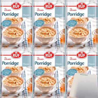 Produktbild von RUF Porridge Classic 6er Pack (6x65g Beutel) + usy Block