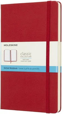 Image de Moleskine Cahier rouge écarlate Grand pointillé rigide