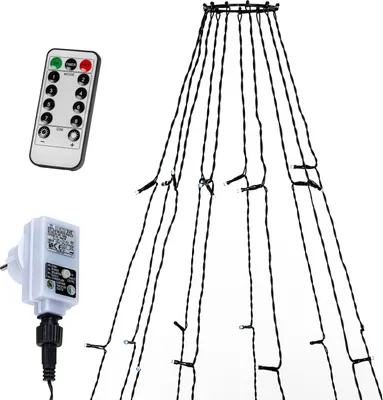 Produktbild von LED Weihnachtsbaum Überwurf Fahnenmast Beleuchtung Weihnachtsbeleuchtung
