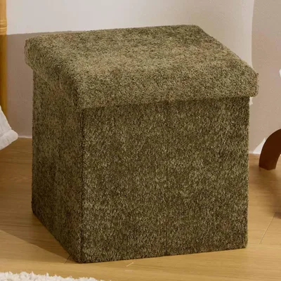Produktbild von Eazy Living Bouclé Pouf + Aufbewahrungsbox Eden Grün