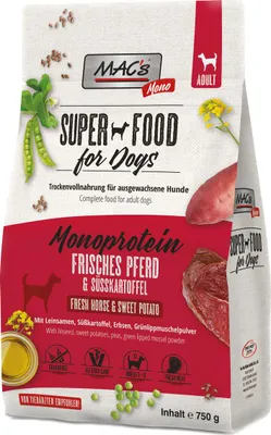 Produktbild von MACs Monoprotein frisches Pferd 750 g