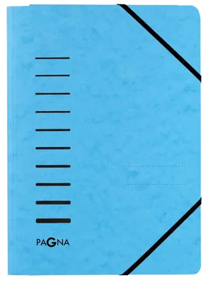 Produktbild von Pagna Gummizugmappe A4 3 Einschlagklappen hellblau
