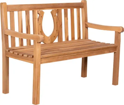 Produktbild von Gartenbank Hufeisen Teak 120 cm