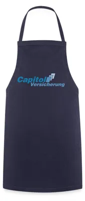 Produktbild von Spreadshirt Stromberg Logo Capitol Versicherung Kochschürze, One size, Navy