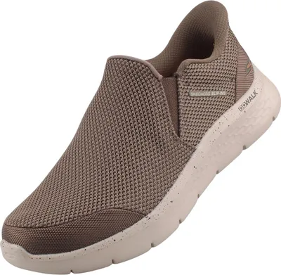 Auf dem Bild ist ein Freizeitschuh in der Farbe Khaki abgebildet. Der Schuh wird von der Seite präsentiert die die Schnürsenkel zeigt.