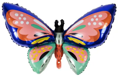 Zdjęcie produktu dla Balon foliowy motyl 88 x 54 cm, Obraz wygenerowany przez AI