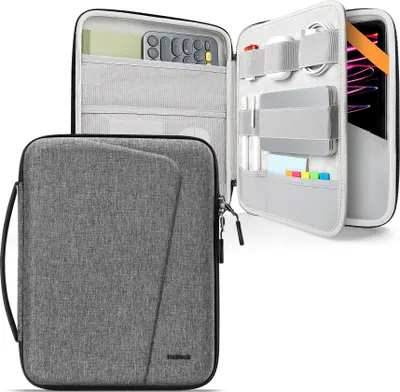 Produktbild von Inateck 11 Zoll Hartschalen-Tablet-Hülle Kompatibel mit 11 Zoll iPad Pro M2 2022, M1 2021, 11 Zoll iPad Pro 2018-2020, Stoßabsorbierende Tragetasche