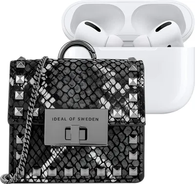 Produktbild von IDEAL OF SWEDEN, Mini-Tasche für AirPods Modell Zoe mit Gurt und Karabiner, Schwarz
