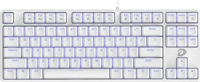 Produktbild von DAREU EK87, Kabelgebunden, USB, Membran Key Switch, QWERTY, LED, Weiß